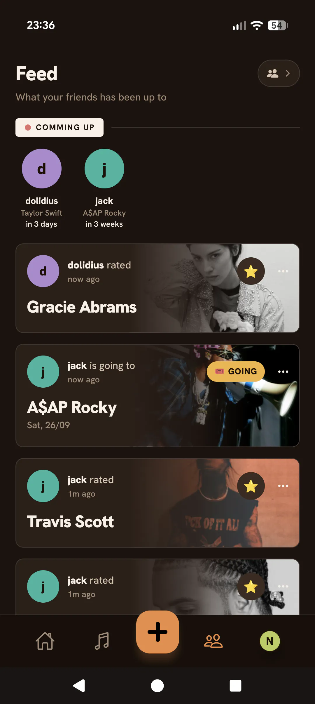 Gigcore - Personal Concerts History gallery image