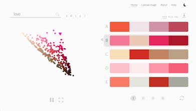 Vangogh Generate Color Palettes Using Keywords Powered By Ai