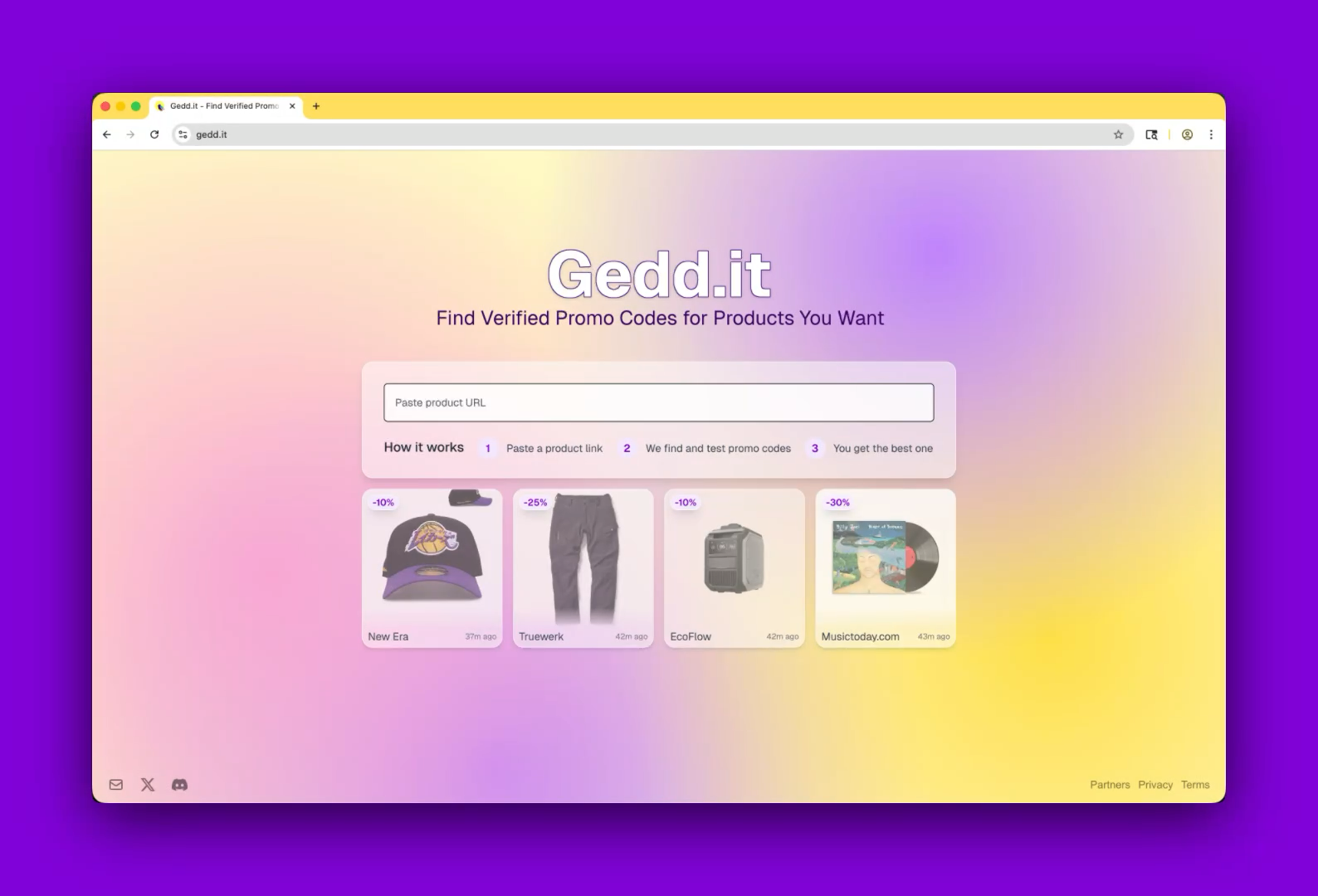 Gedd.it - Screenshot 3 showing product features and functionality