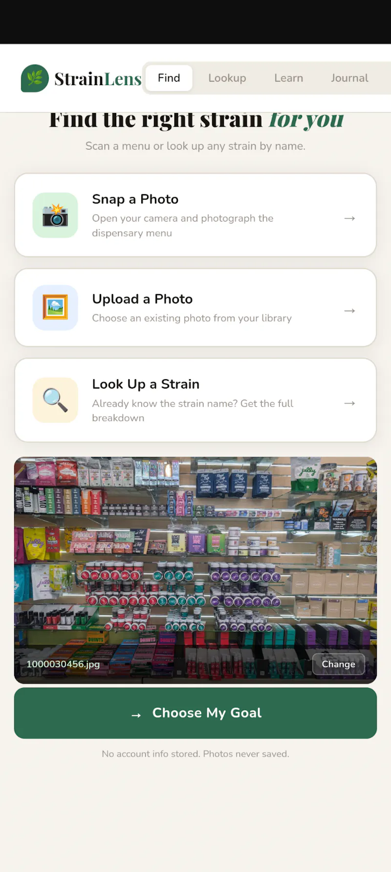 StrainLens screenshot 5