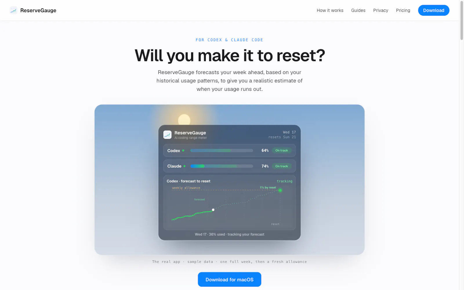 ResereveGauge screenshot 1