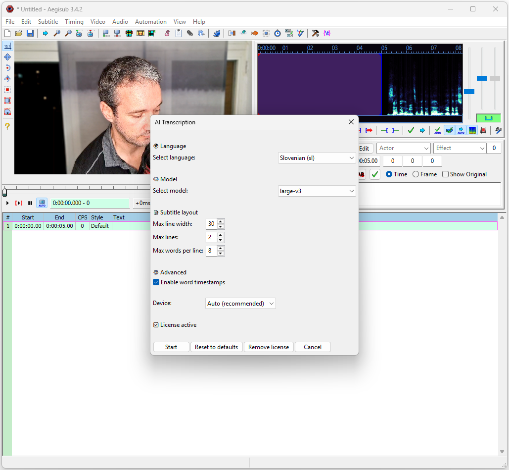 Whisper for Aegisub gallery image