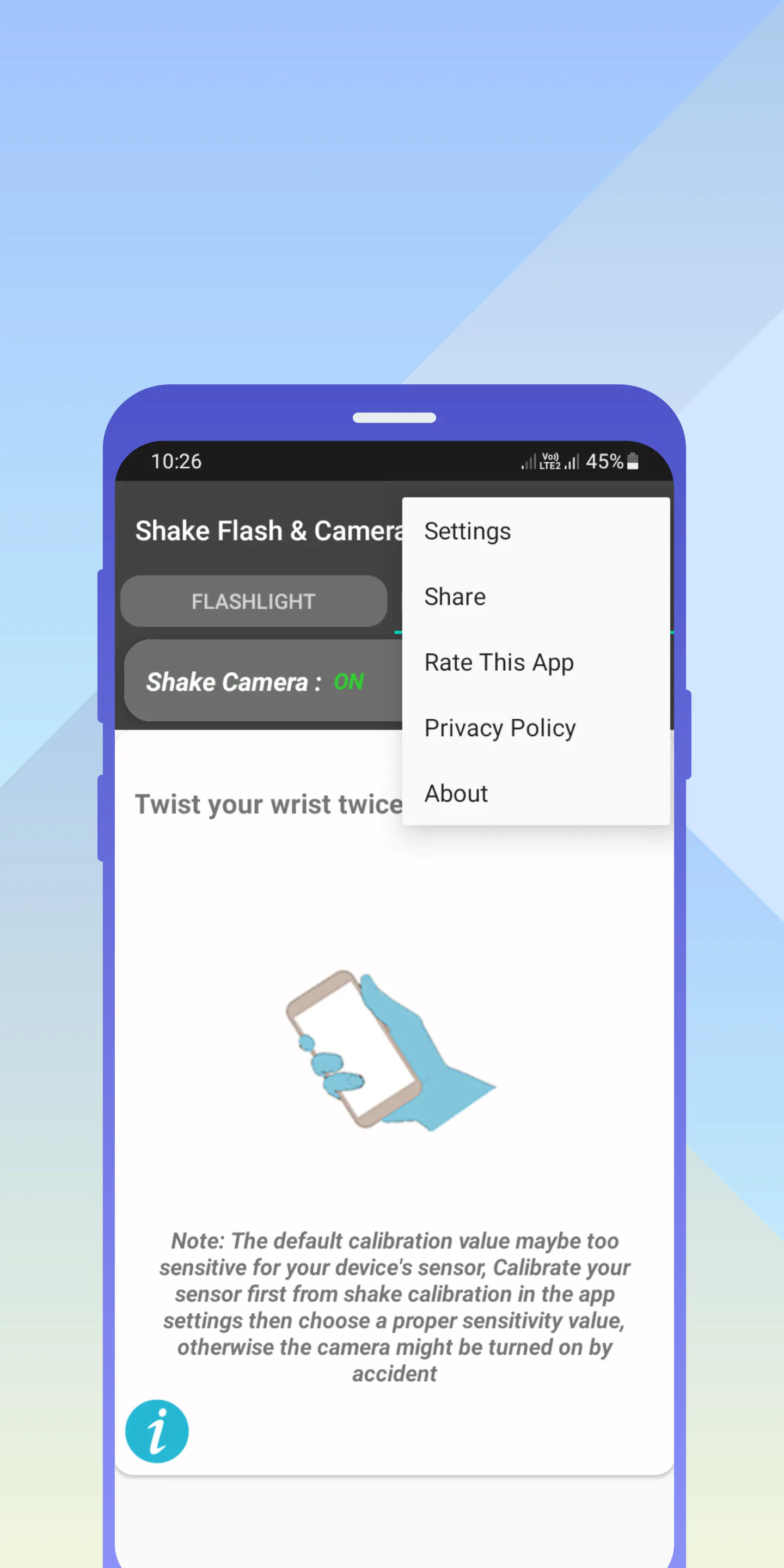 Shake flashlight & camera gallery image