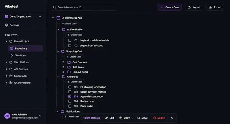 VibeTest screenshot 3