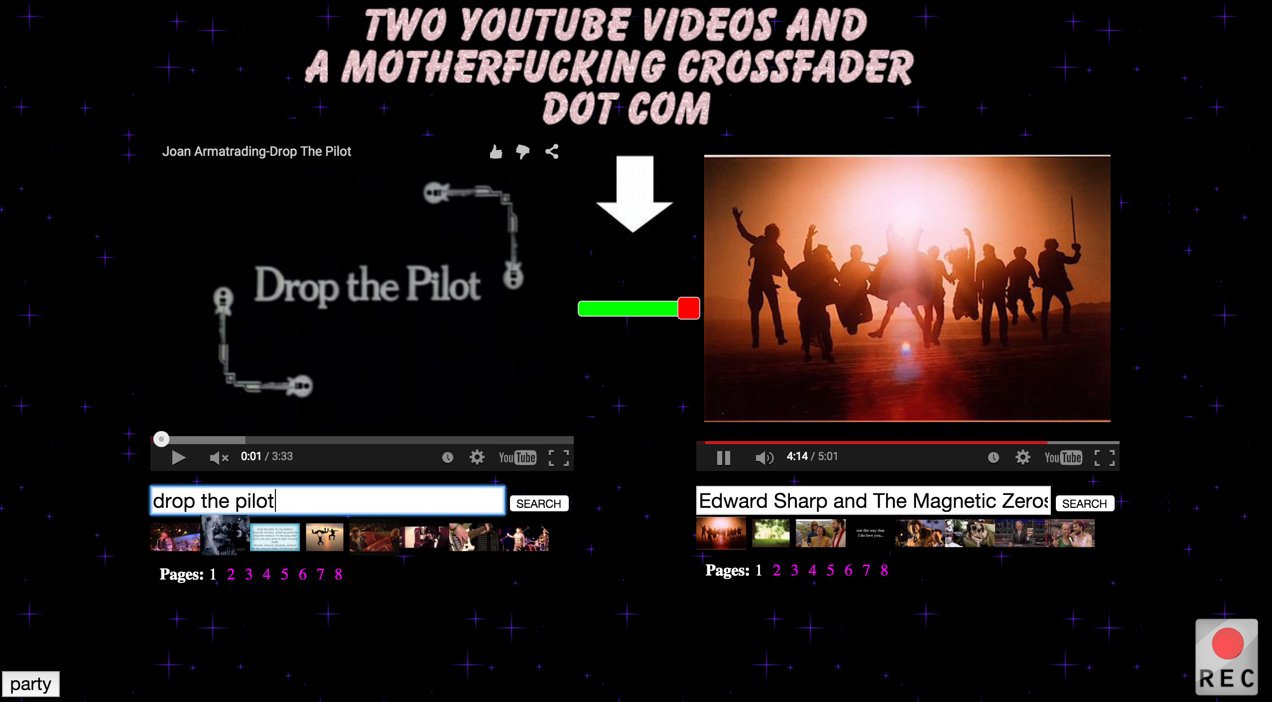 Two Youtube Videos and a motherf***ing Crossfadar 