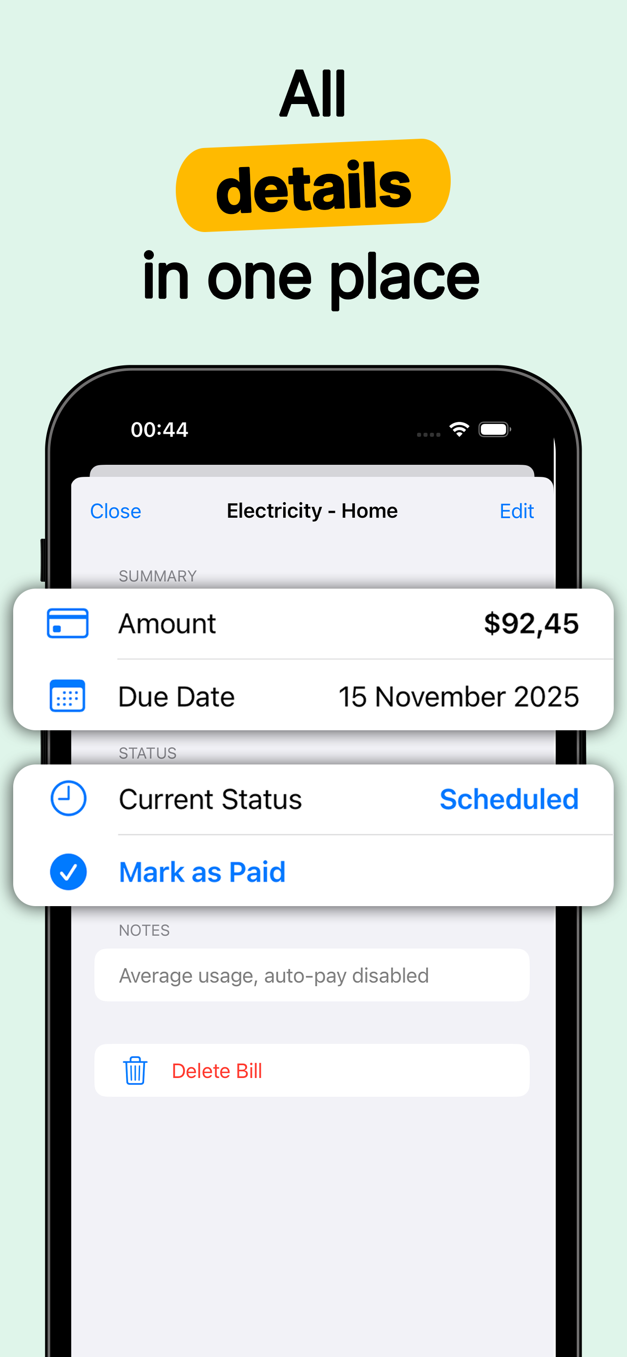 Bill Reminder & Tracker gallery image