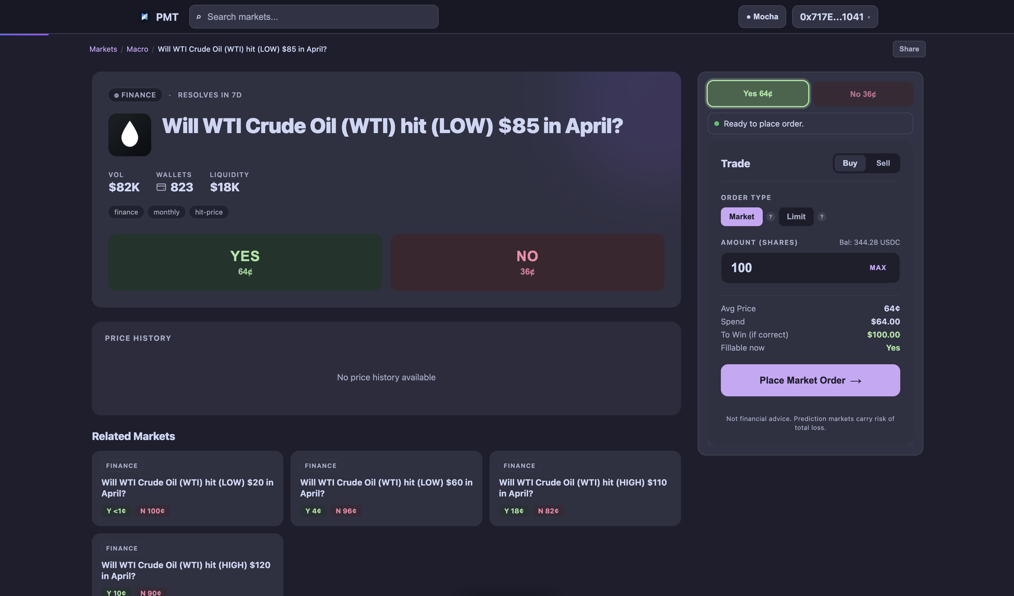 Polymarket Trade — Live Analytics gallery image