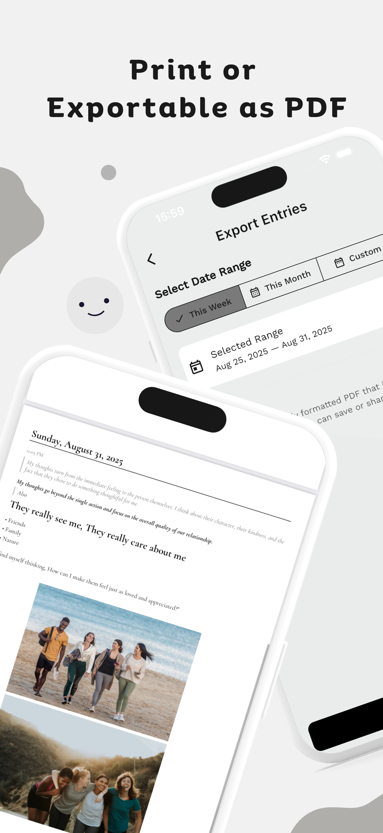 Media Emofit: Mood Journal and Tracker - Tiada Fluff: Hanya memperbaiki dan memproses emosi & pemikiran 6