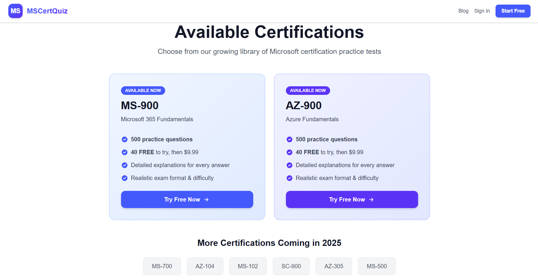 MSCertQuiz gallery image