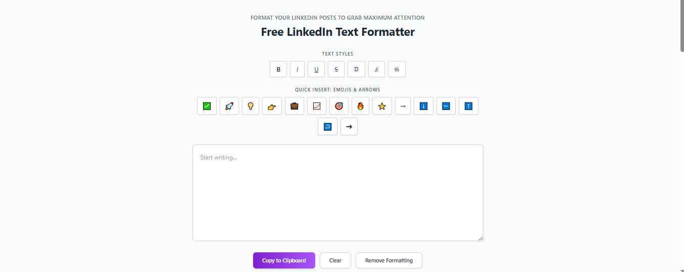 LinkedIn Text Formatter gallery image