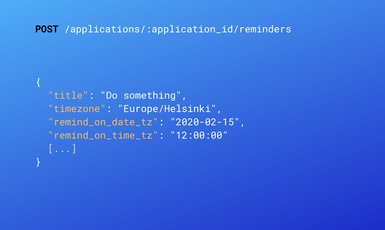 Reminders API gallery image