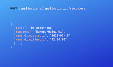 Reminders API gallery image
