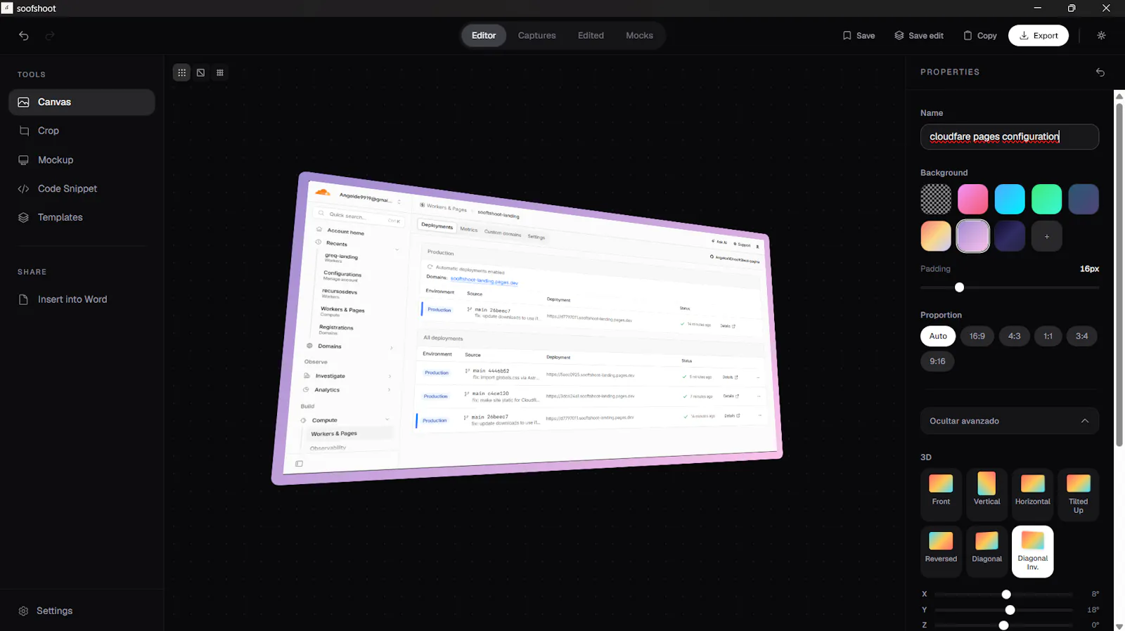 soofShoot - capture and edit screenshot 1