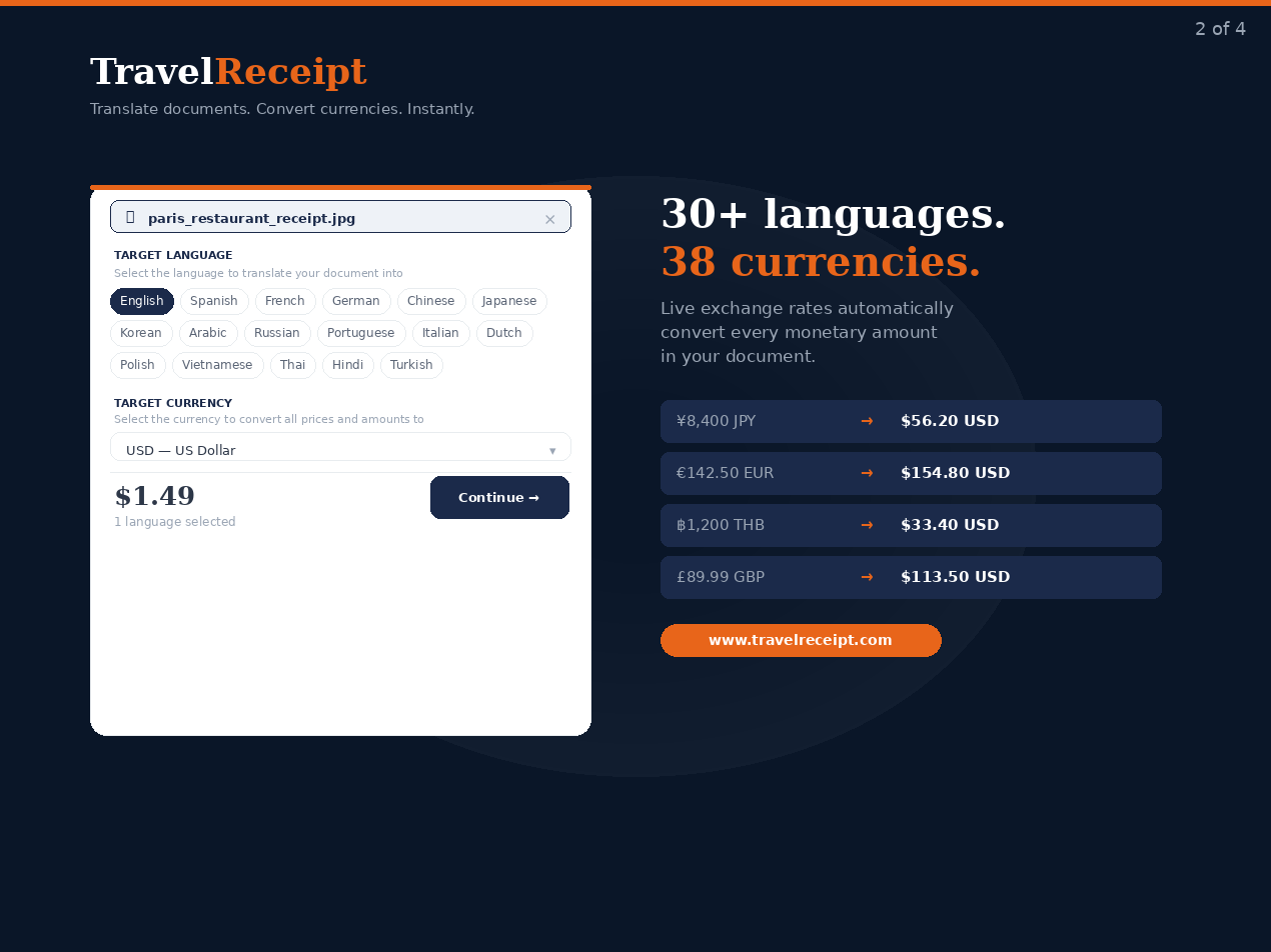 Travel Receipt gallery image