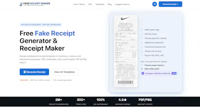 Fake Receipt Maker gallery image