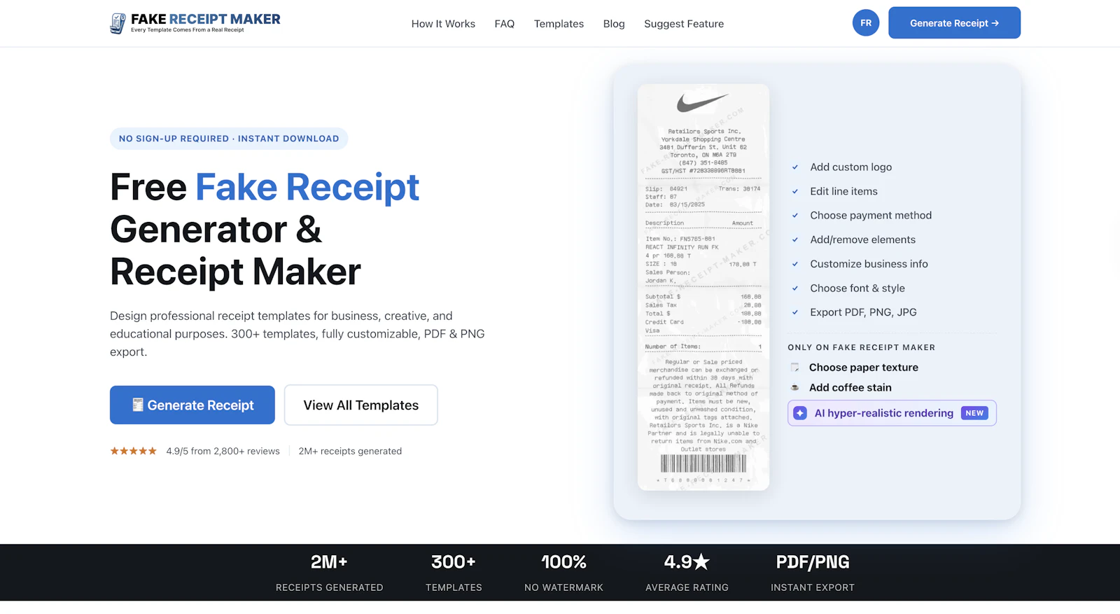 Fake Receipt Maker screenshot 2
