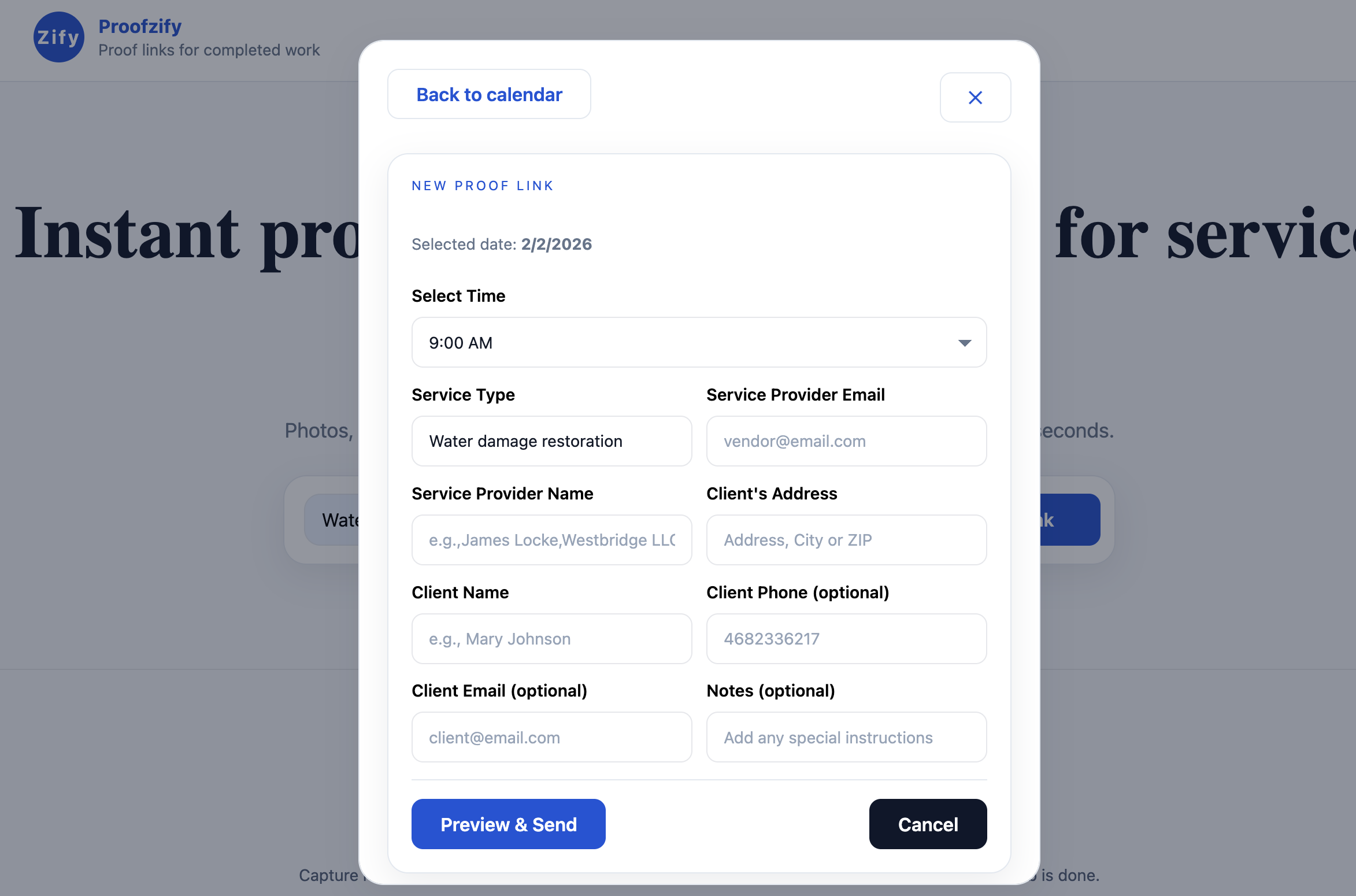 Proofzify - Screenshot 3 showing product features and functionality