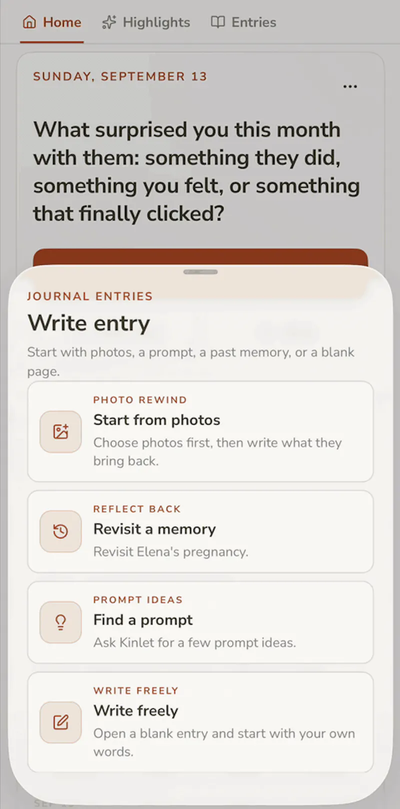 Kinlet: Baby book & family keepsakes screenshot 4