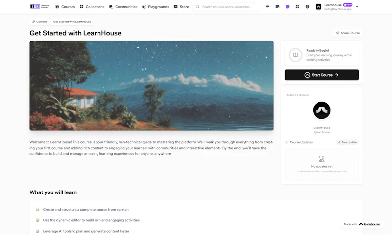 LearnHouse screenshot 2