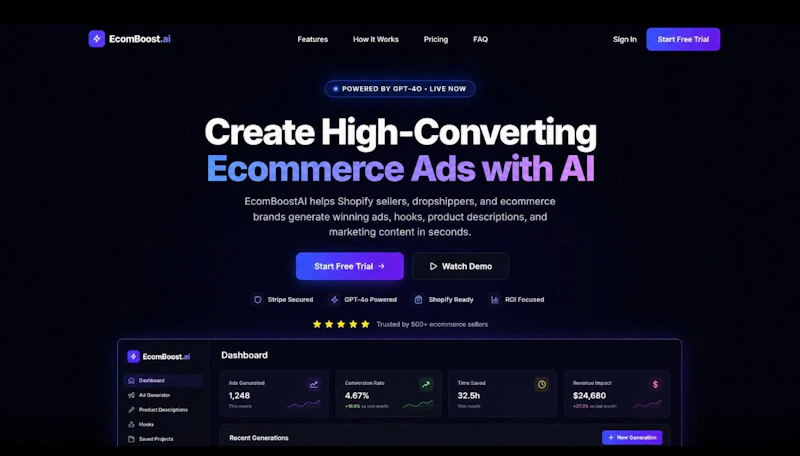 EcomBoostAI screenshot 2