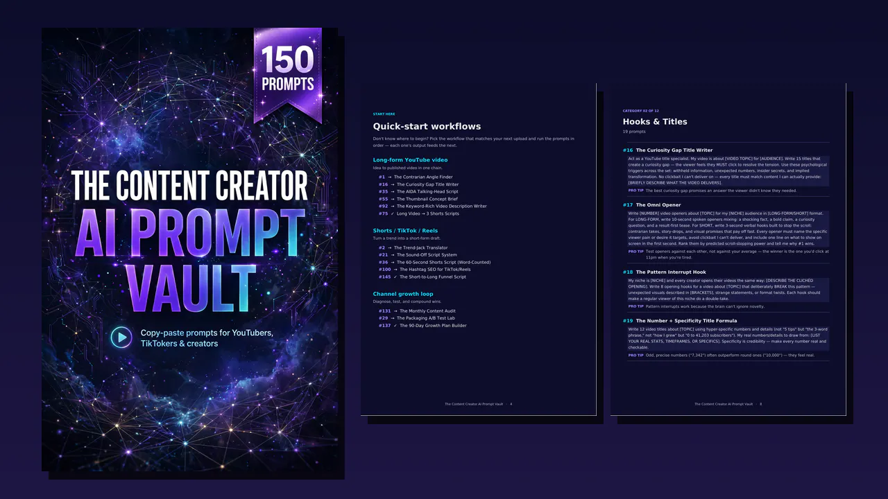 The Content Creator AI Prompt Vault gallery image