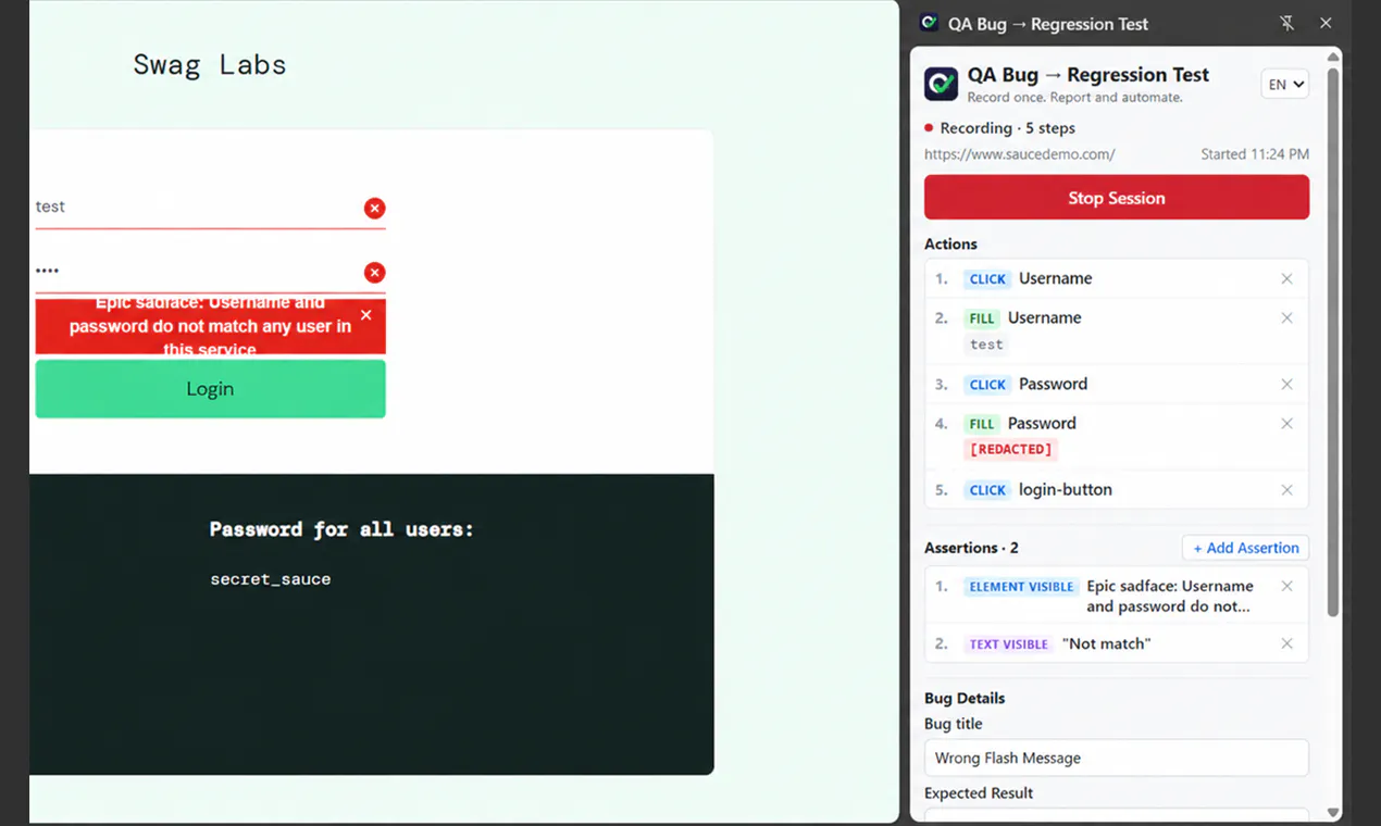 QA Bug → Regression Test gallery image