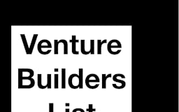 The Venture Builders List  media 1