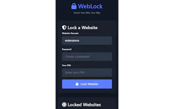 WebLock – Secure Access to Any Website gallery image