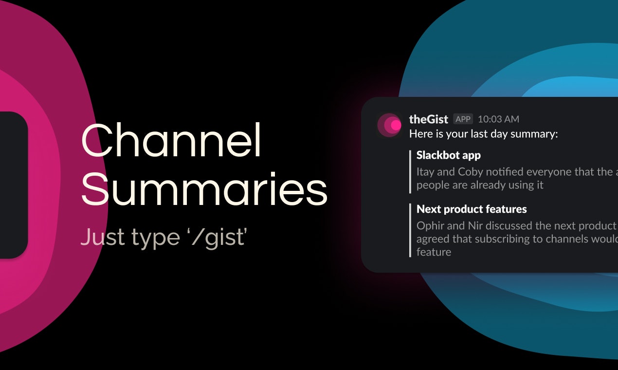 Thegist - Суммируйте Slack с генеративным ИИ медиа 2