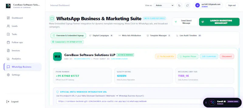 CoreBase - Business Operating System screenshot 5
