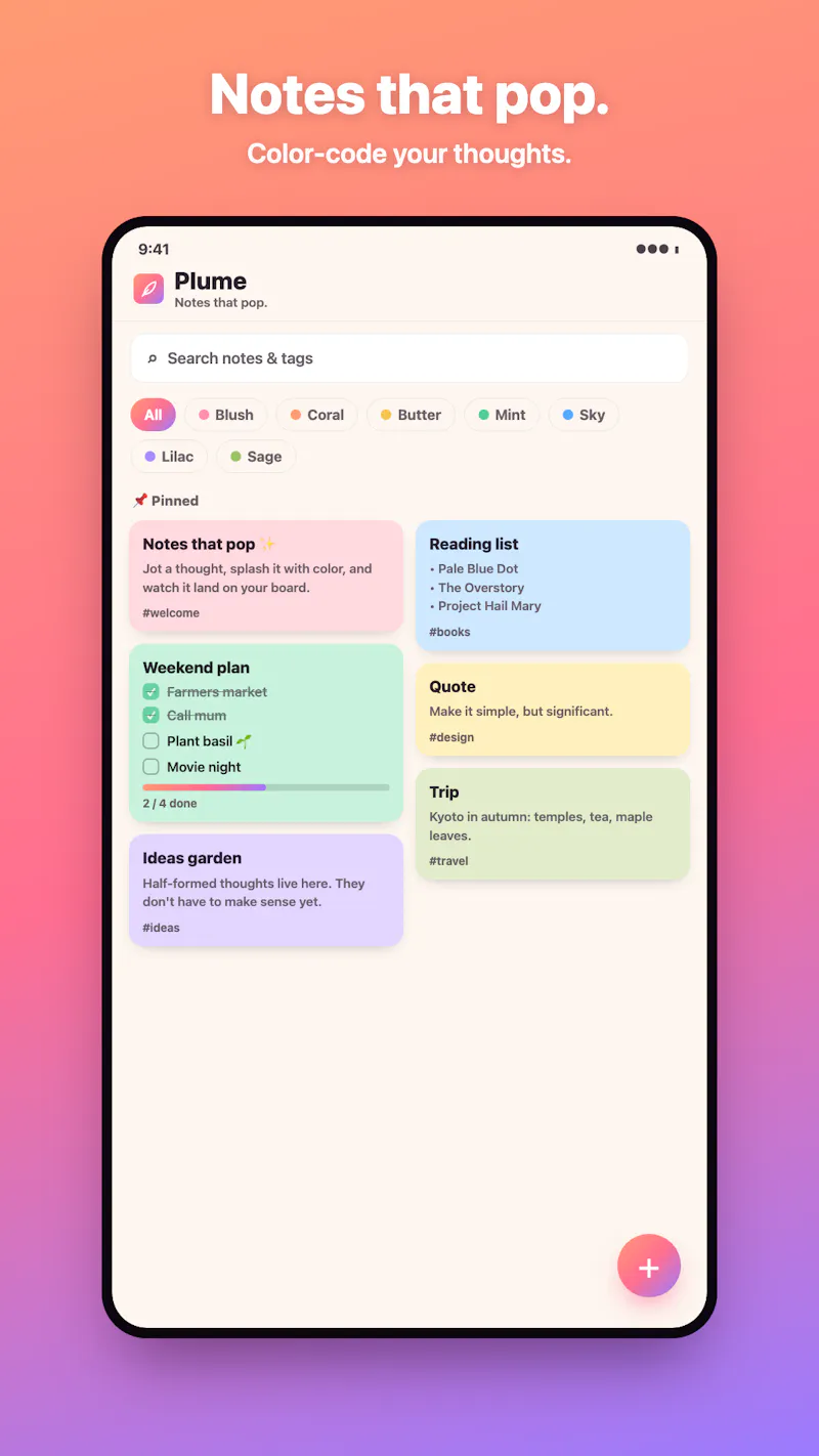 Plume screenshot 3