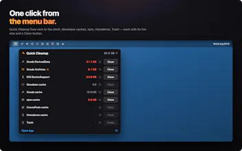 DevBox Cleaner for macOS gallery image