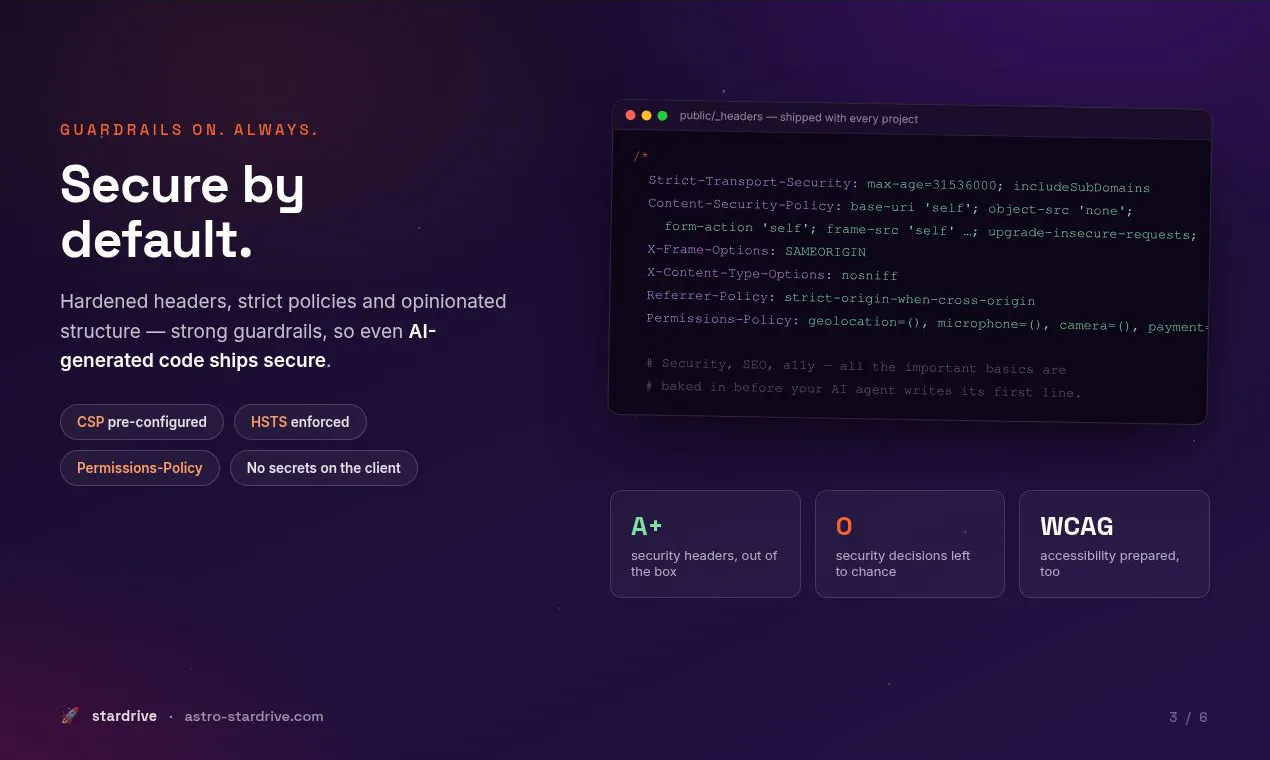 Stardrive - Free Astro Boilerplate gallery image