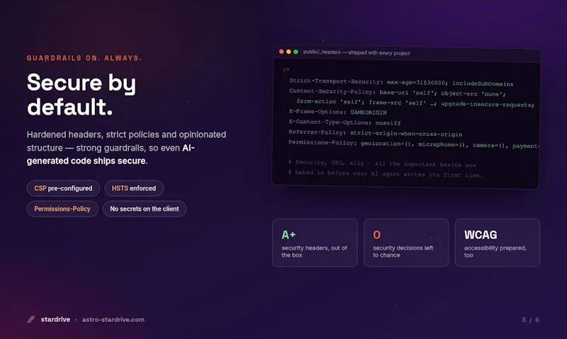 Stardrive - Free Astro Boilerplate screenshot 4