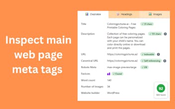 Website SEO Meta Inspector gallery image