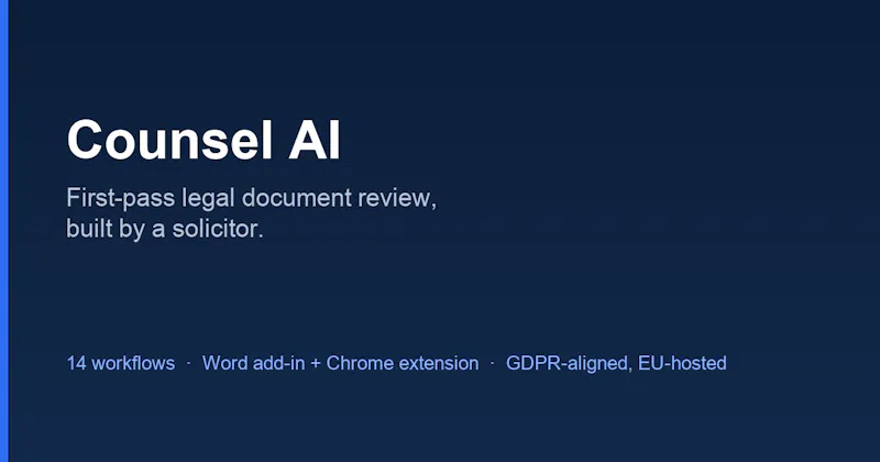 Counsel AI screenshot 1