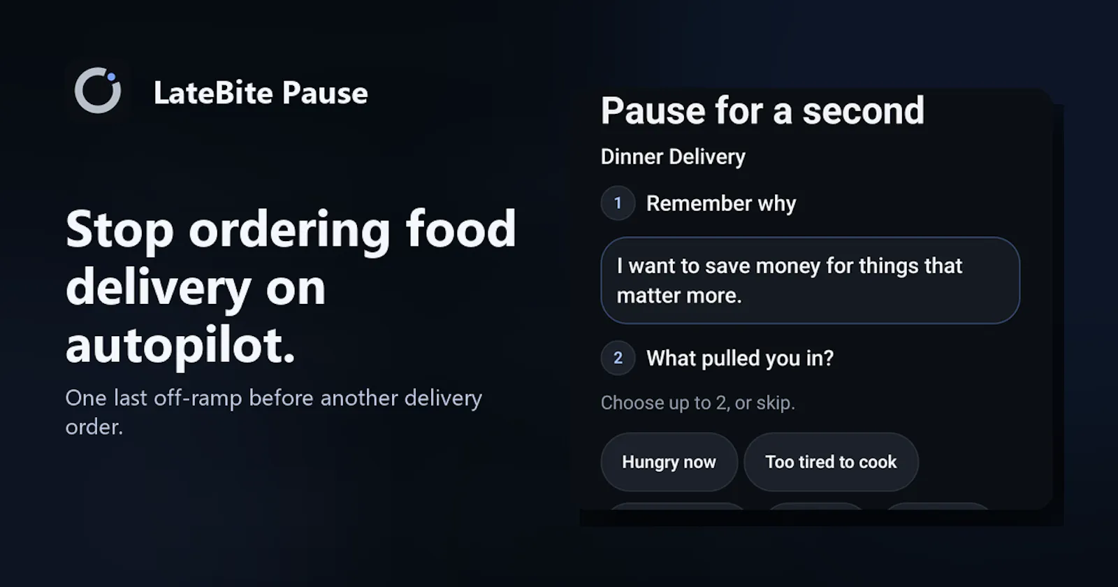 LateBite Pause screenshot 2