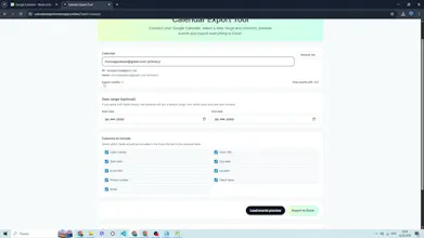 Calendar Export Tool gallery image