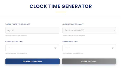 Clock Time Generator gallery image