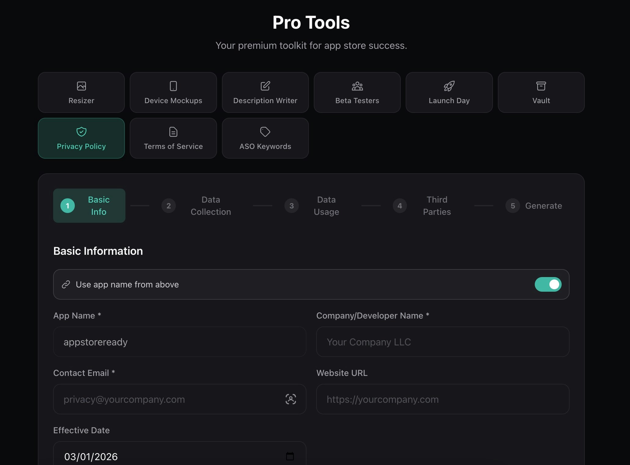AppStoreReady - Screenshot 4 showing product features and functionality