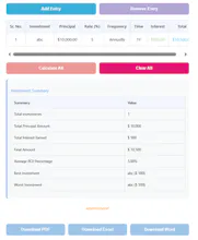 Compound Interest Calculator (Excel/PDF) gallery image