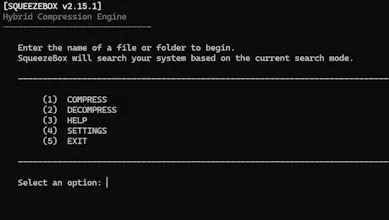 Squeezebox file compressor gallery image