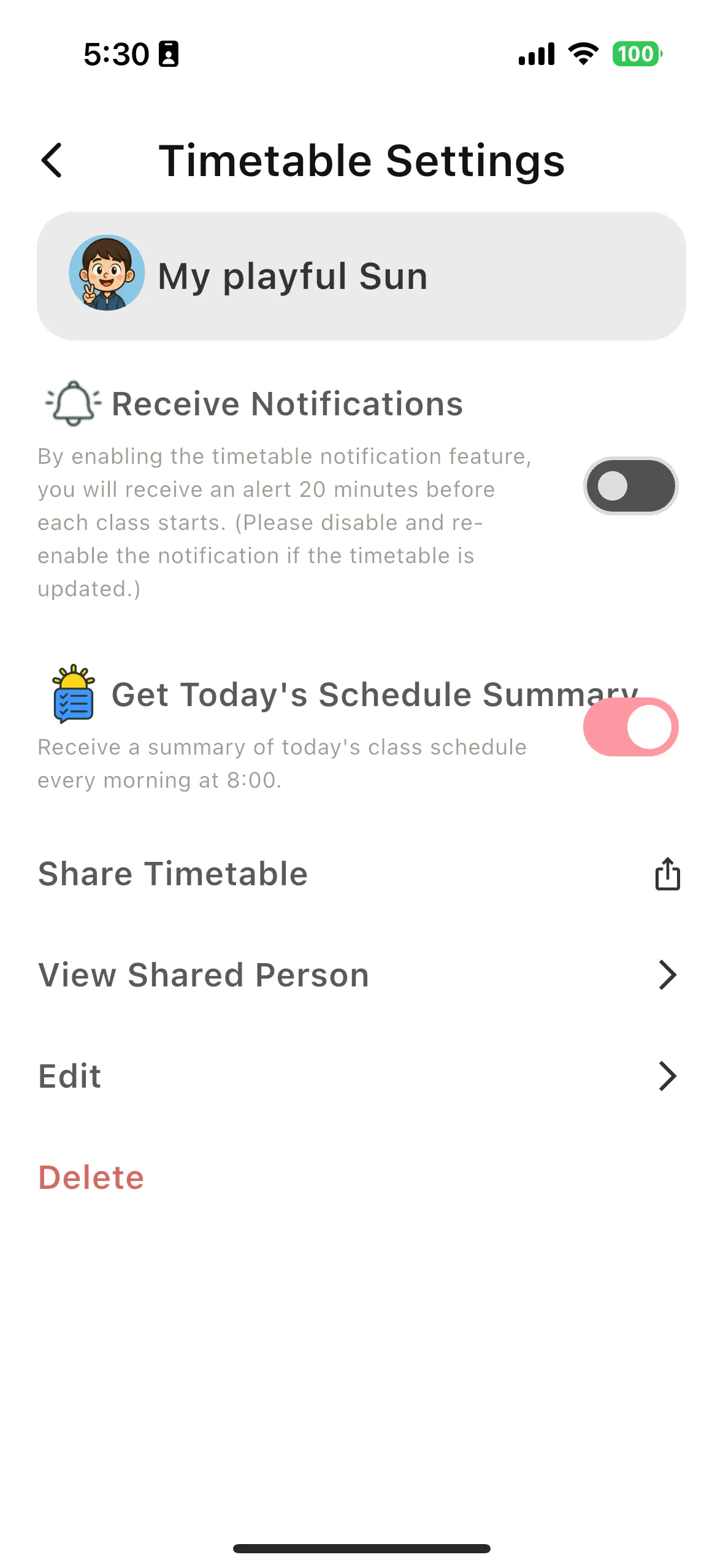 Tap Timetable gallery image