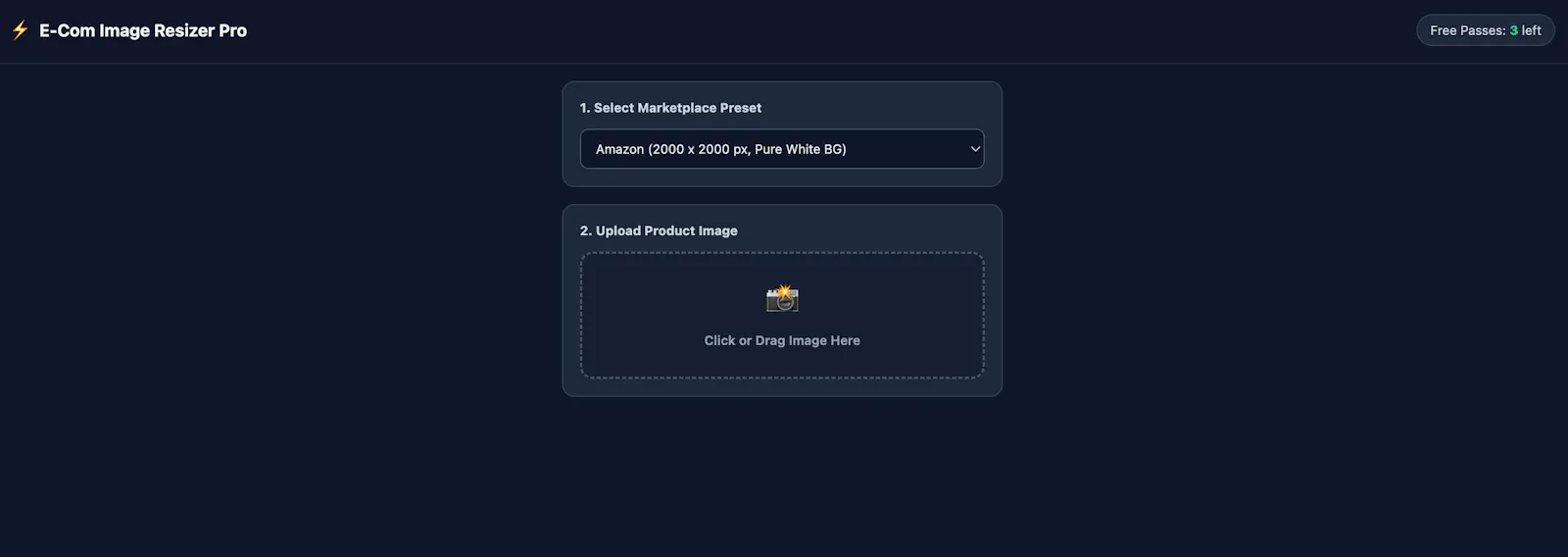 Global E-Com Resizer screenshot 1