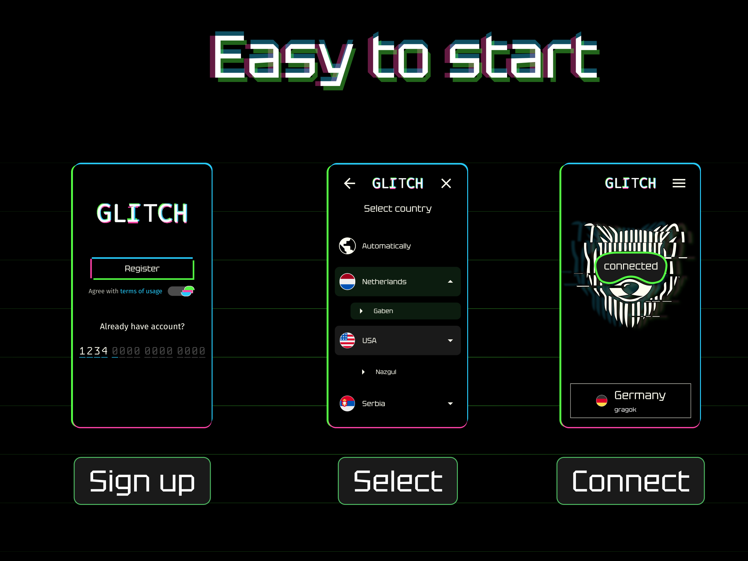 Glitch VPN gallery image