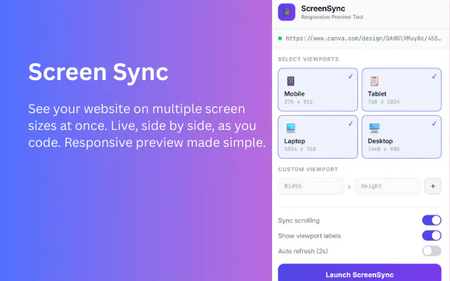 ScreenSync 제품 배너