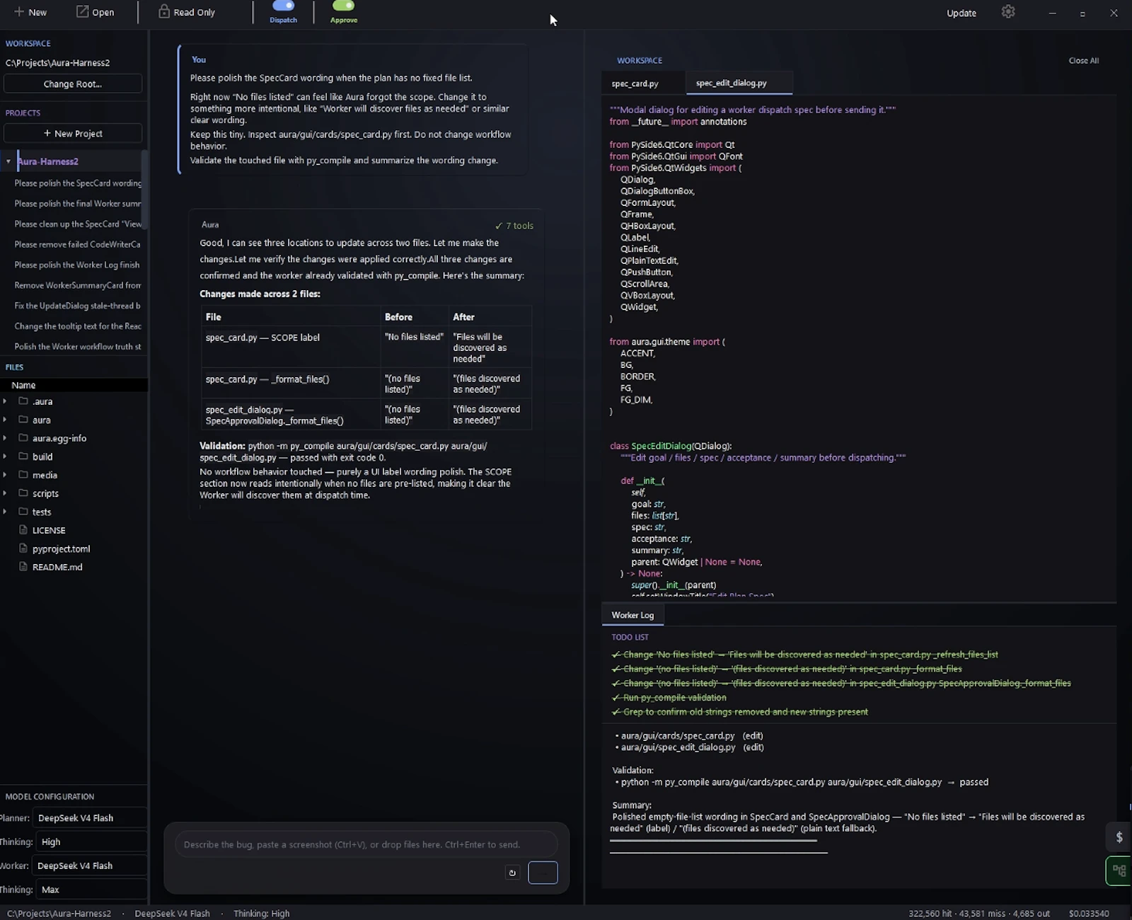 Aura IDE screenshot 2