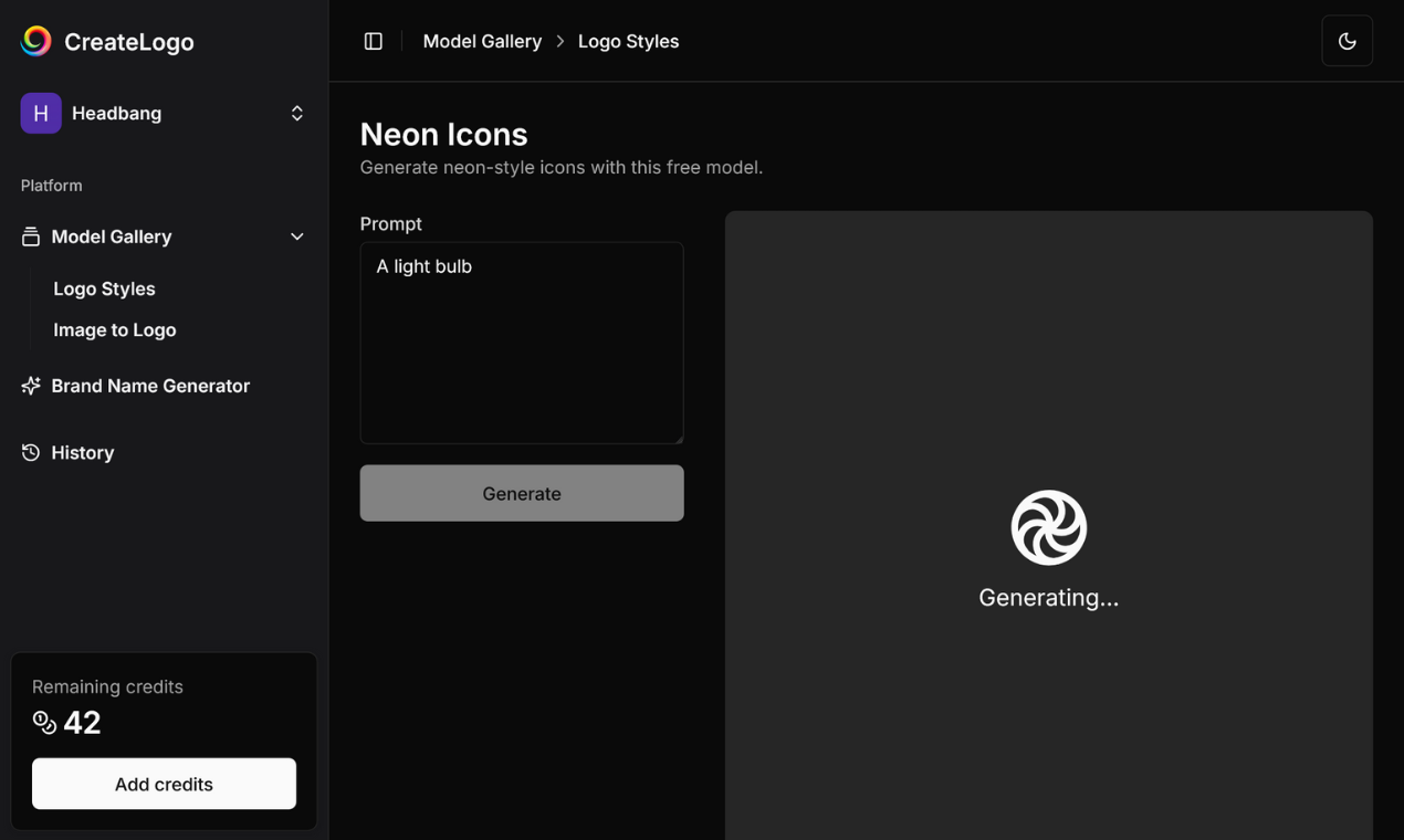 Mídia 3 de CreateLogo 2.0 - Gere logotipos de alta qualidade com a IA, incluindo SVGs.