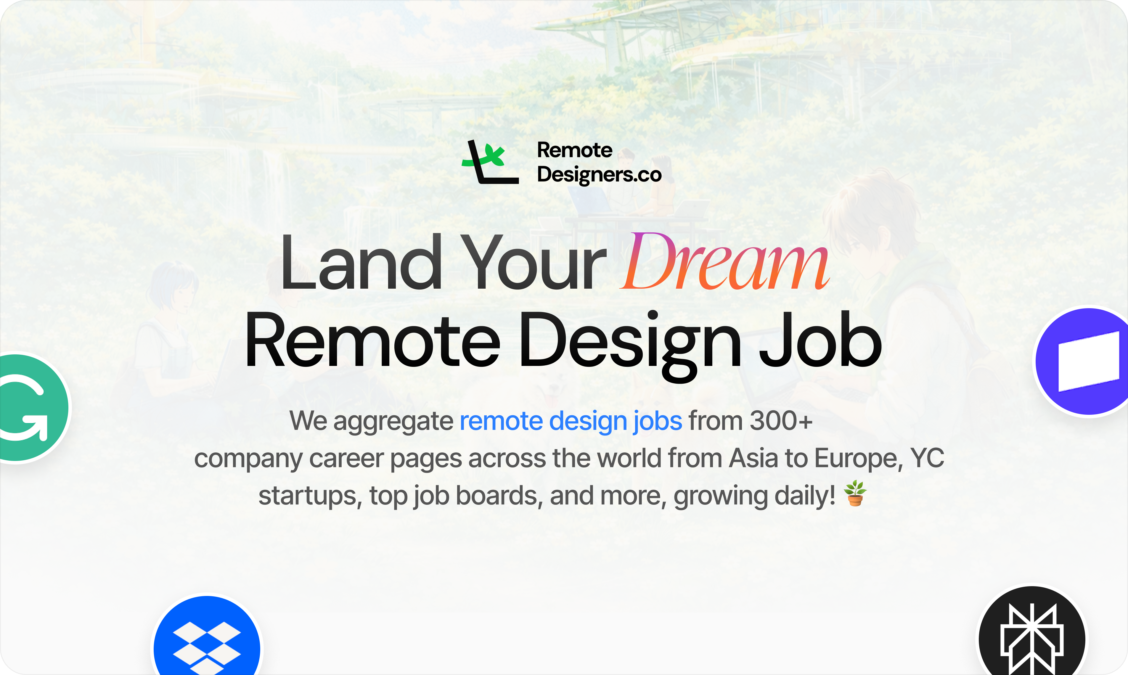 RemoteDesigners.co - Main product screenshot demonstrating key features and user interface