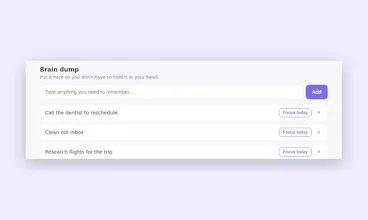 Focus Flow, Brain Dump & Task Simplifier gallery image